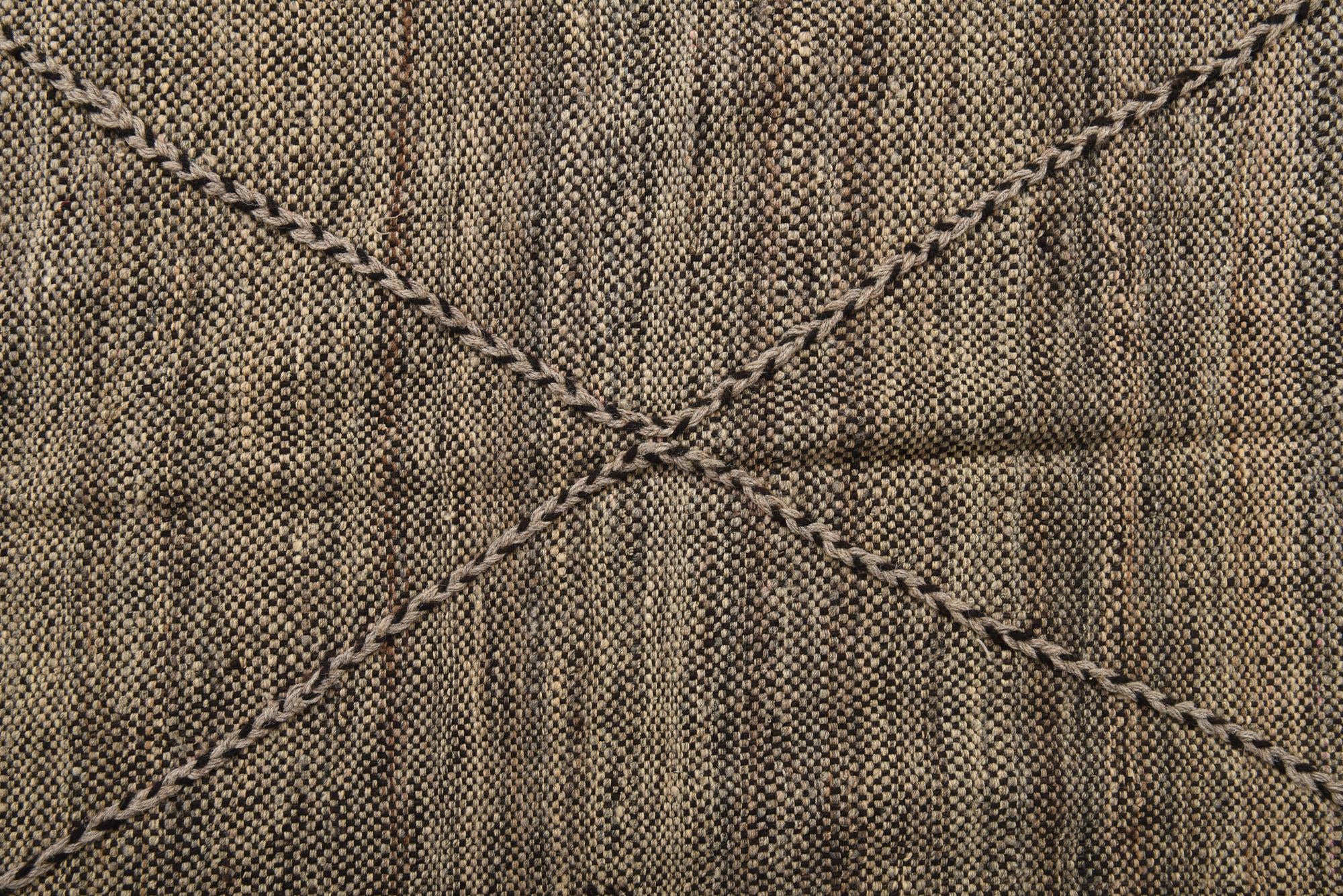 6' 10 x 9' 6 Hand Knotted Moroccan Wool Rug