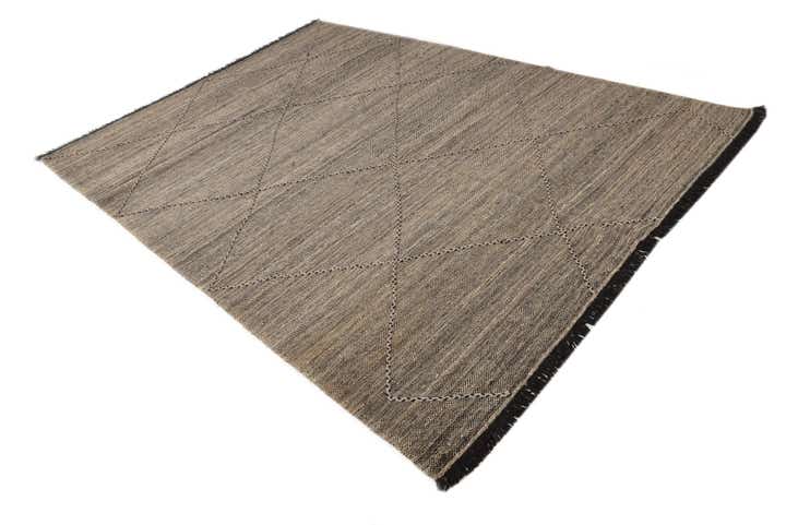 7' x 9' 8 Hand Knotted Moroccan Wool Rug