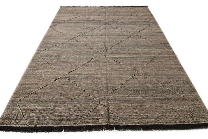 7' x 9' 8 Hand Knotted Moroccan Wool Rug