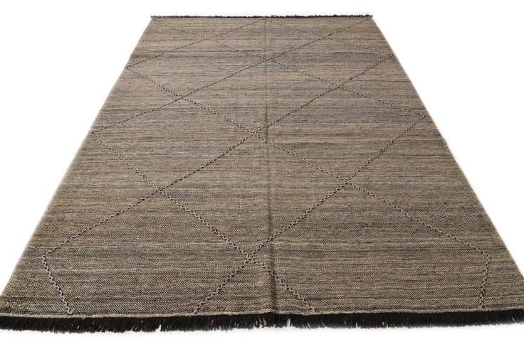 Detail image of 7' x 9' 8 Hand Knotted Moroccan Wool Rug