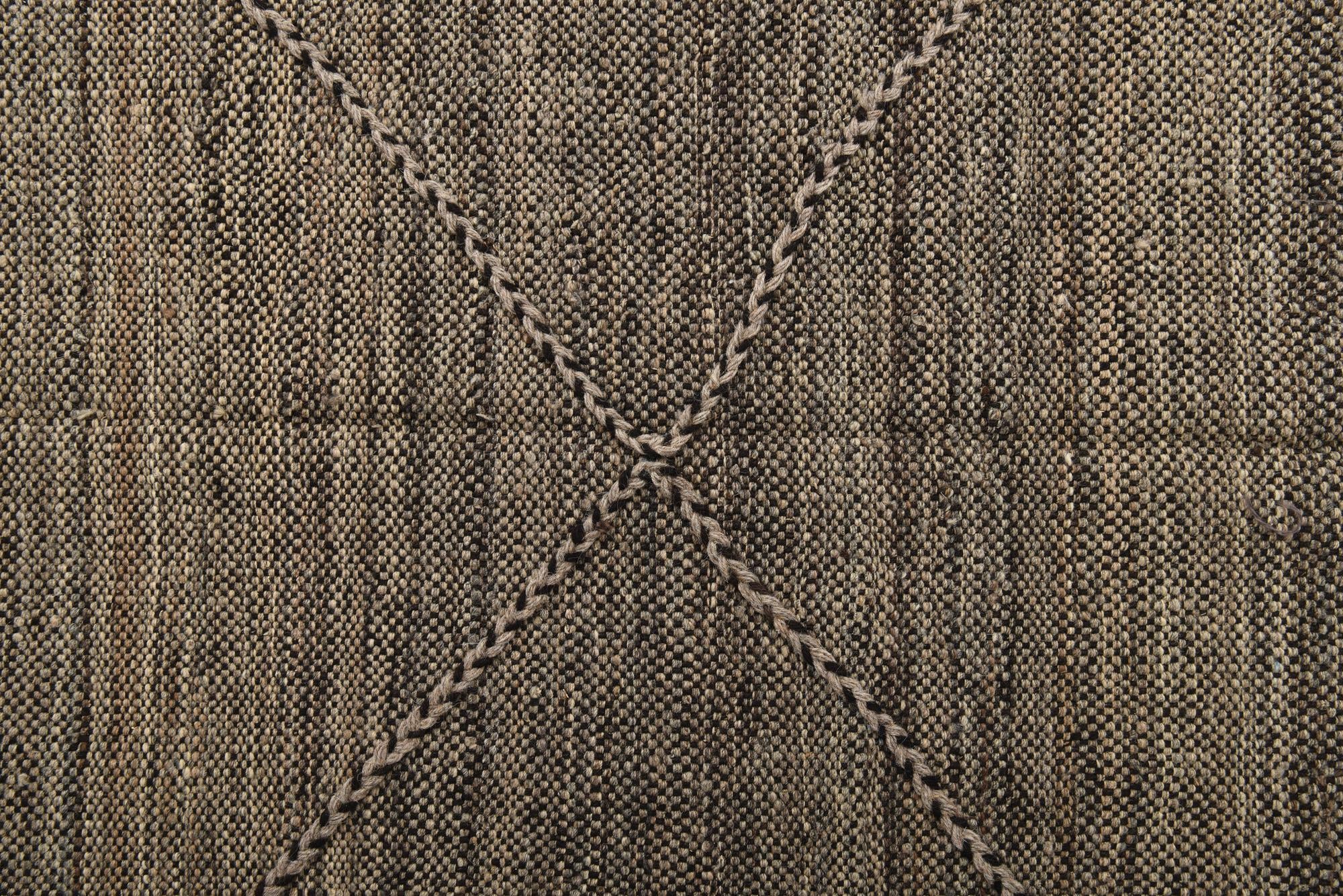 7' x 9' 8 Hand Knotted Moroccan Wool Rug