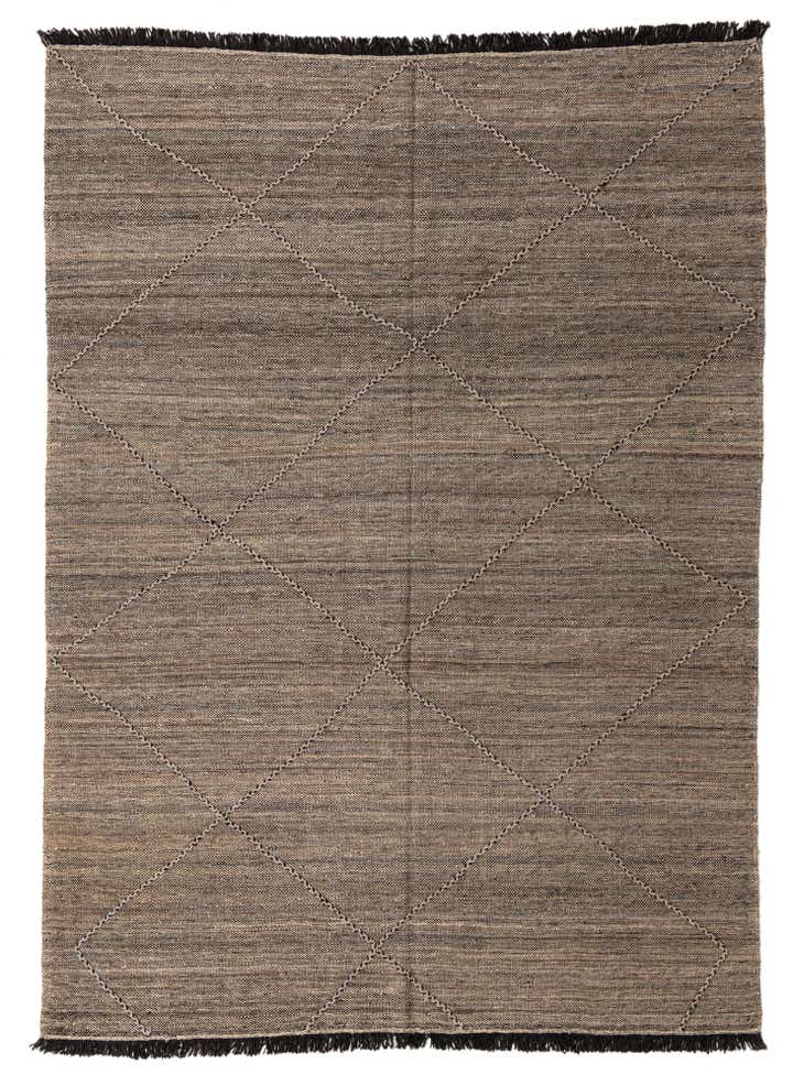 7' x 9' 8 Hand Knotted Moroccan Wool Rug