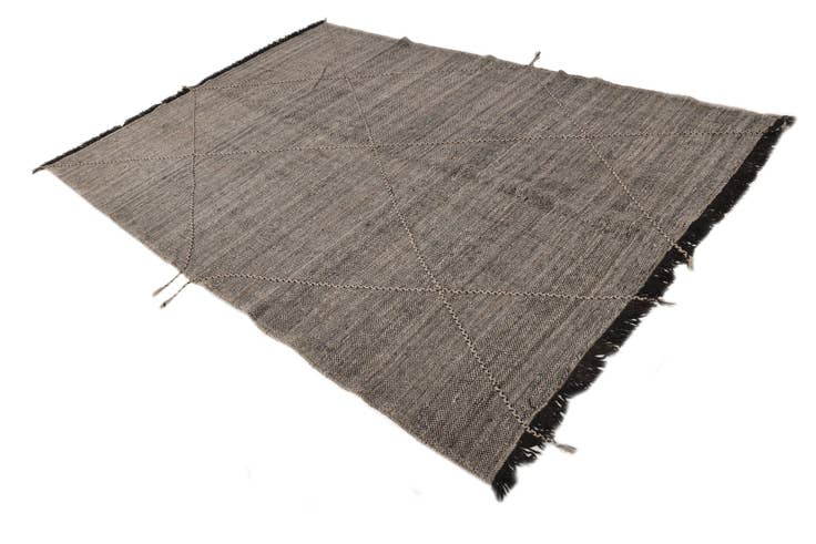 Detail image of 6' 8 x 9' 8 Hand Knotted Moroccan Wool Rug