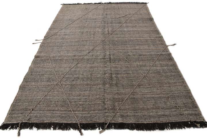6' 8 x 9' 8 Hand Knotted Moroccan Wool Rug