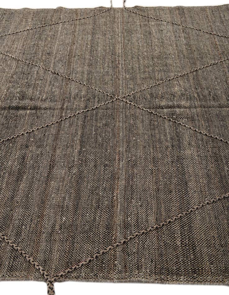 Detail image of 6' 8 x 9' 8  Hand Knotted Moroccan Wool Rug