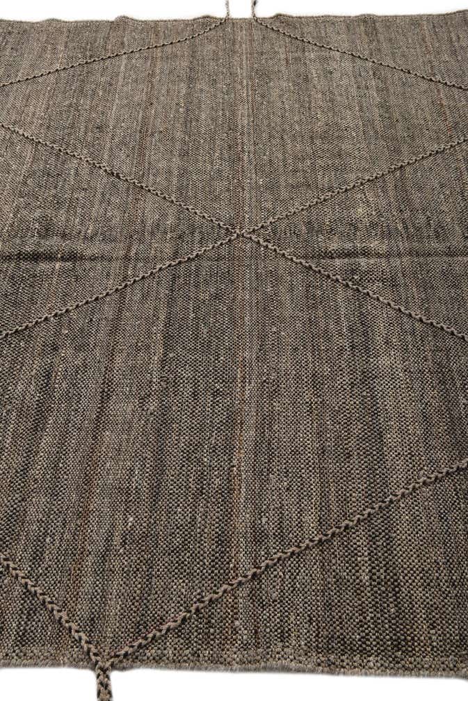 6' 8 x 9' 8 Hand Knotted Moroccan Wool Rug