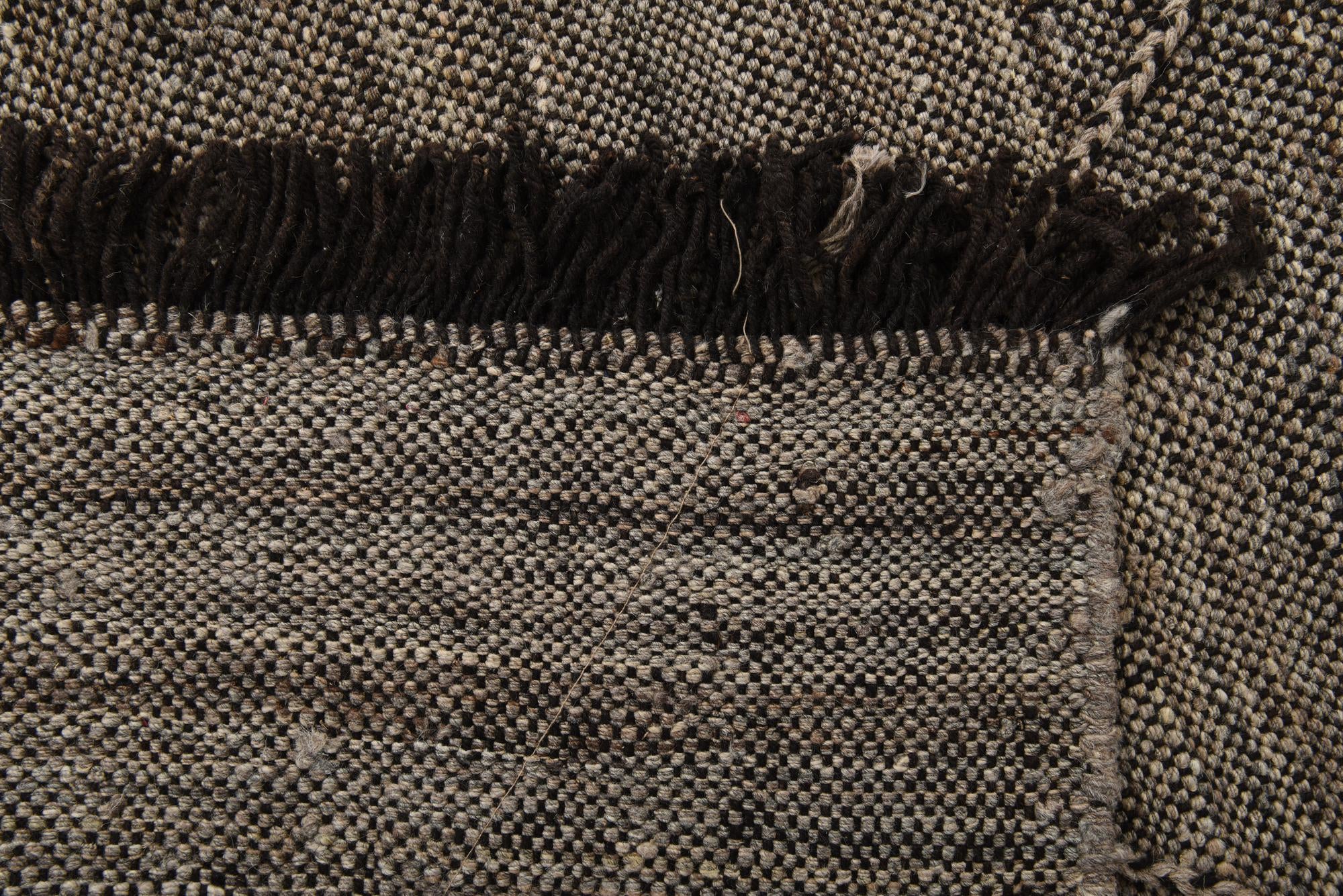 6' 8 x 9' 8 Hand Knotted Moroccan Wool Rug