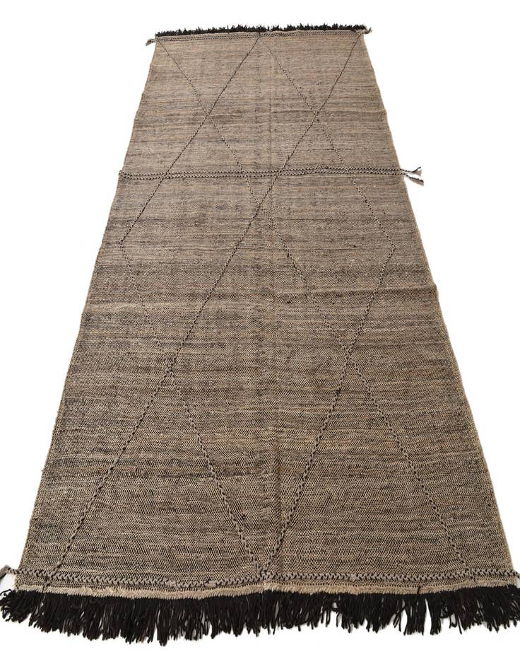 Detail image of 6' 7 x 9' 9  Hand Knotted Moroccan Wool Rug