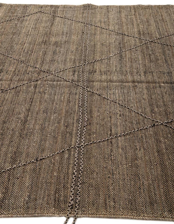 Detail image of 6' 7 x 9' 9  Hand Knotted Moroccan Wool Rug