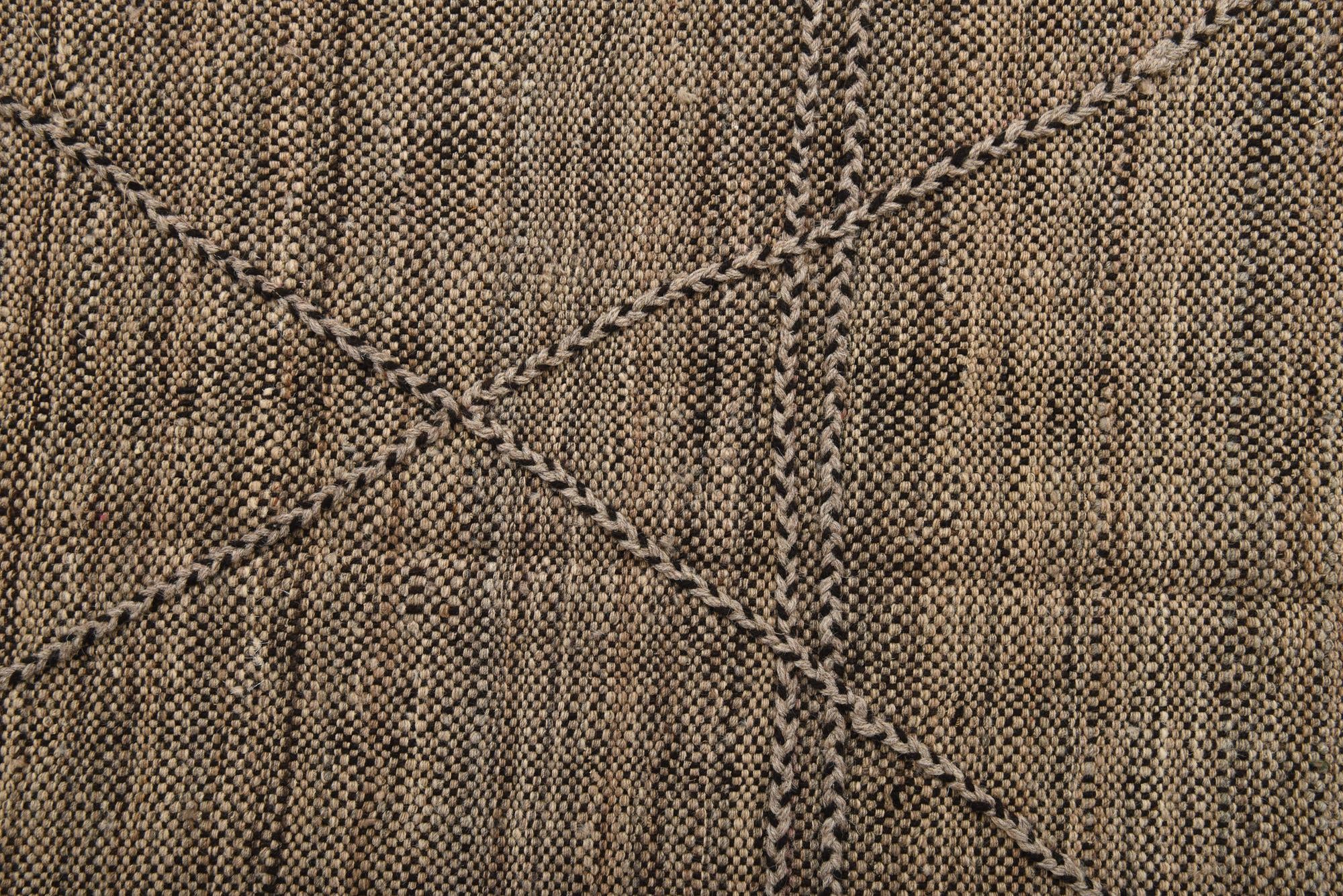 6' 7 x 9' 9 Hand Knotted Moroccan Wool Rug