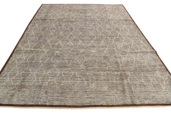 8' 2 x 10' 8 Hand Knotted Moroccan Wool Rug