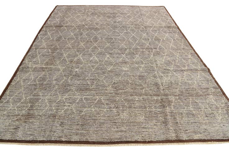 Detail image of 8' 2 x 10' 8 Hand Knotted Moroccan Wool Rug