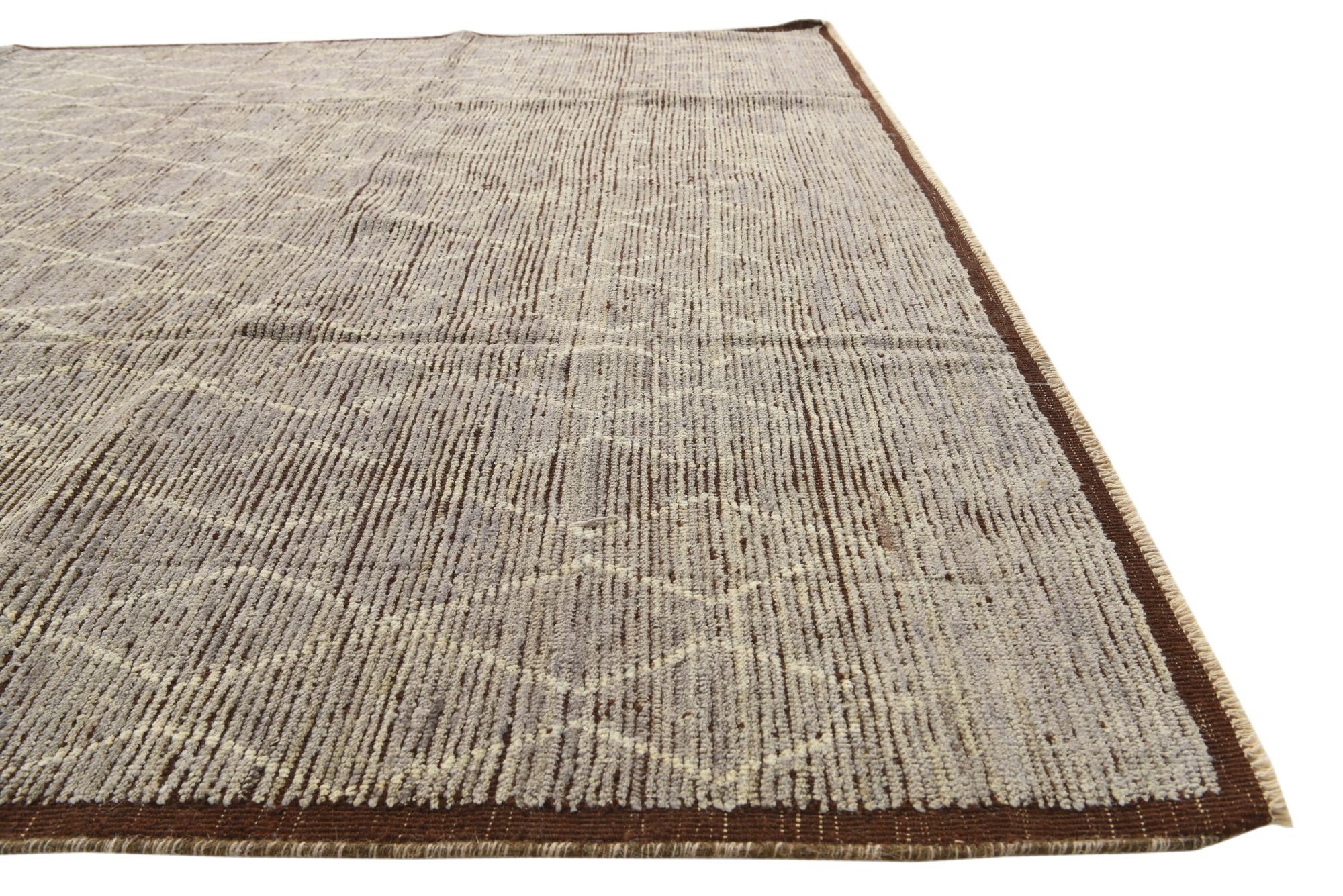 8' 2 x 10' 8 Hand Knotted Moroccan Wool Rug