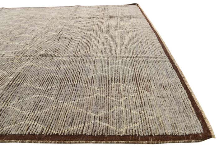 8' 2 x 10' 8 Hand Knotted Moroccan Wool Rug