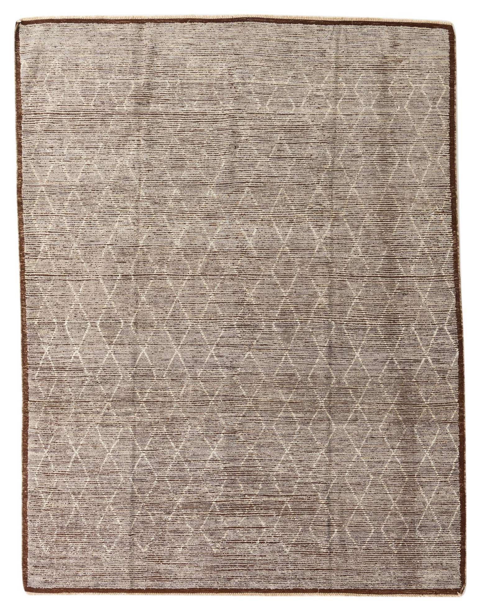 8' 2 x 10' 8 Hand Knotted Moroccan Wool Rug