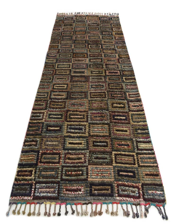 Detail image of 6' 4 x 10' 7  Hand Knotted Moroccan Wool Rug