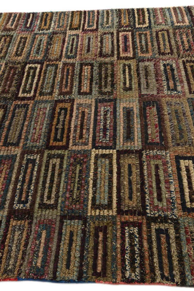 6' 4 x 10' 7 Hand Knotted Moroccan Wool Rug