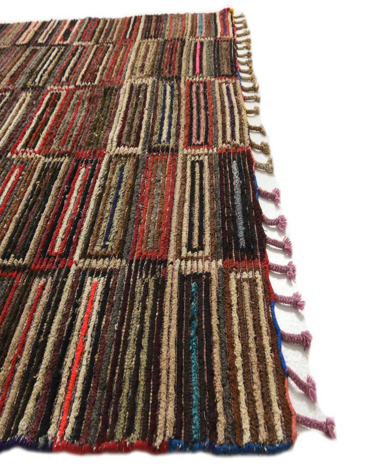 Detail image of 5' 10 x 9' 9 Hand Knotted Moroccan Wool Rug