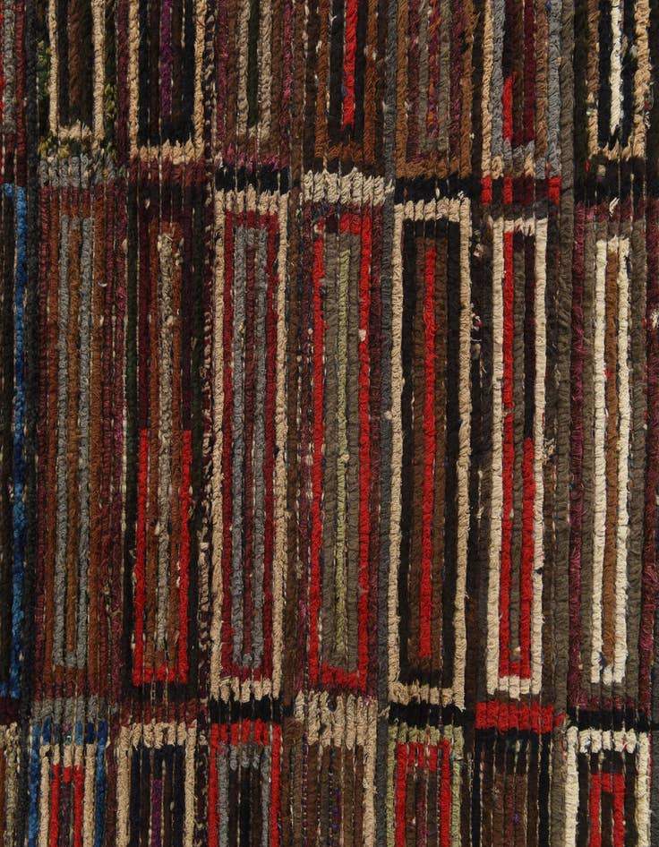 Detail image of 5' 10 x 9' 9 Hand Knotted Moroccan Wool Rug