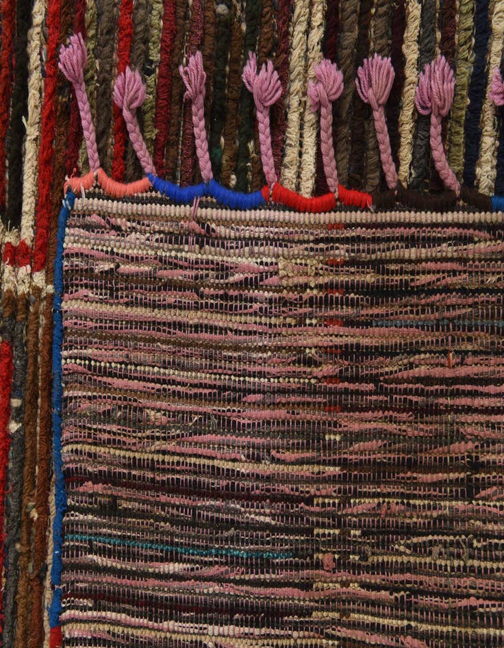 Detail image of 5' 10 x 9' 9 Hand Knotted Moroccan Wool Rug