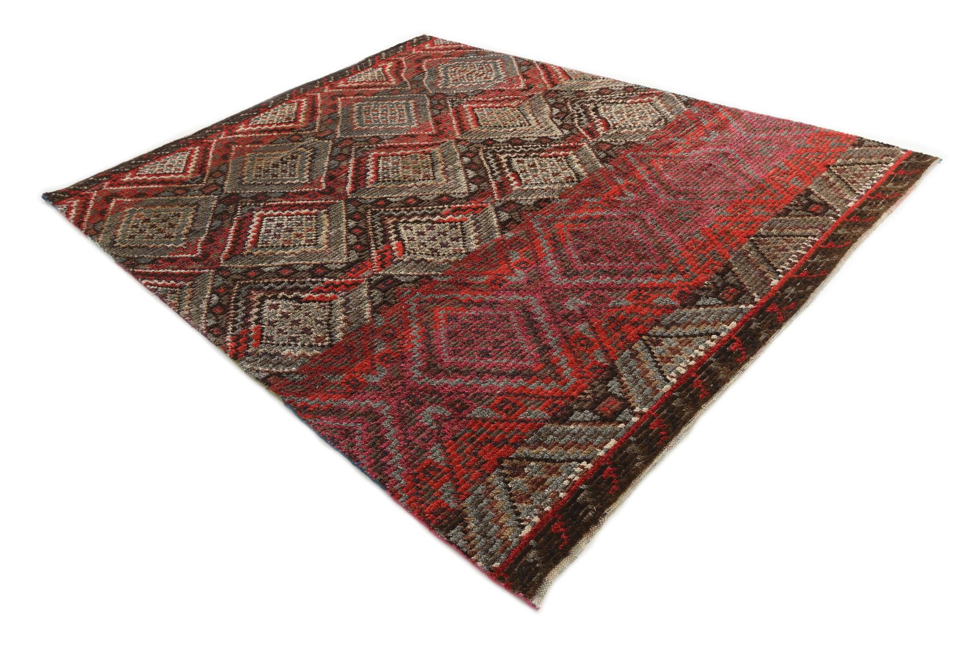 7' 8 x 9' 8 Hand Knotted Moroccan Wool Rug