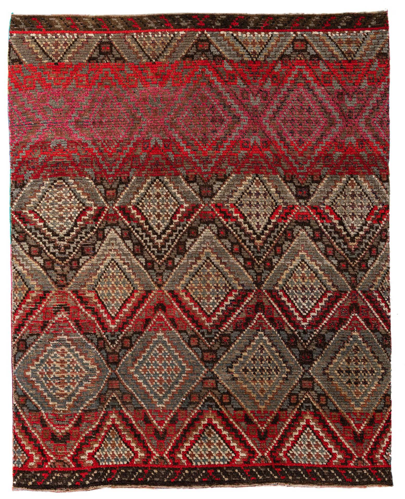 7' 8 x 9' 8 Hand Knotted Moroccan Wool Rug