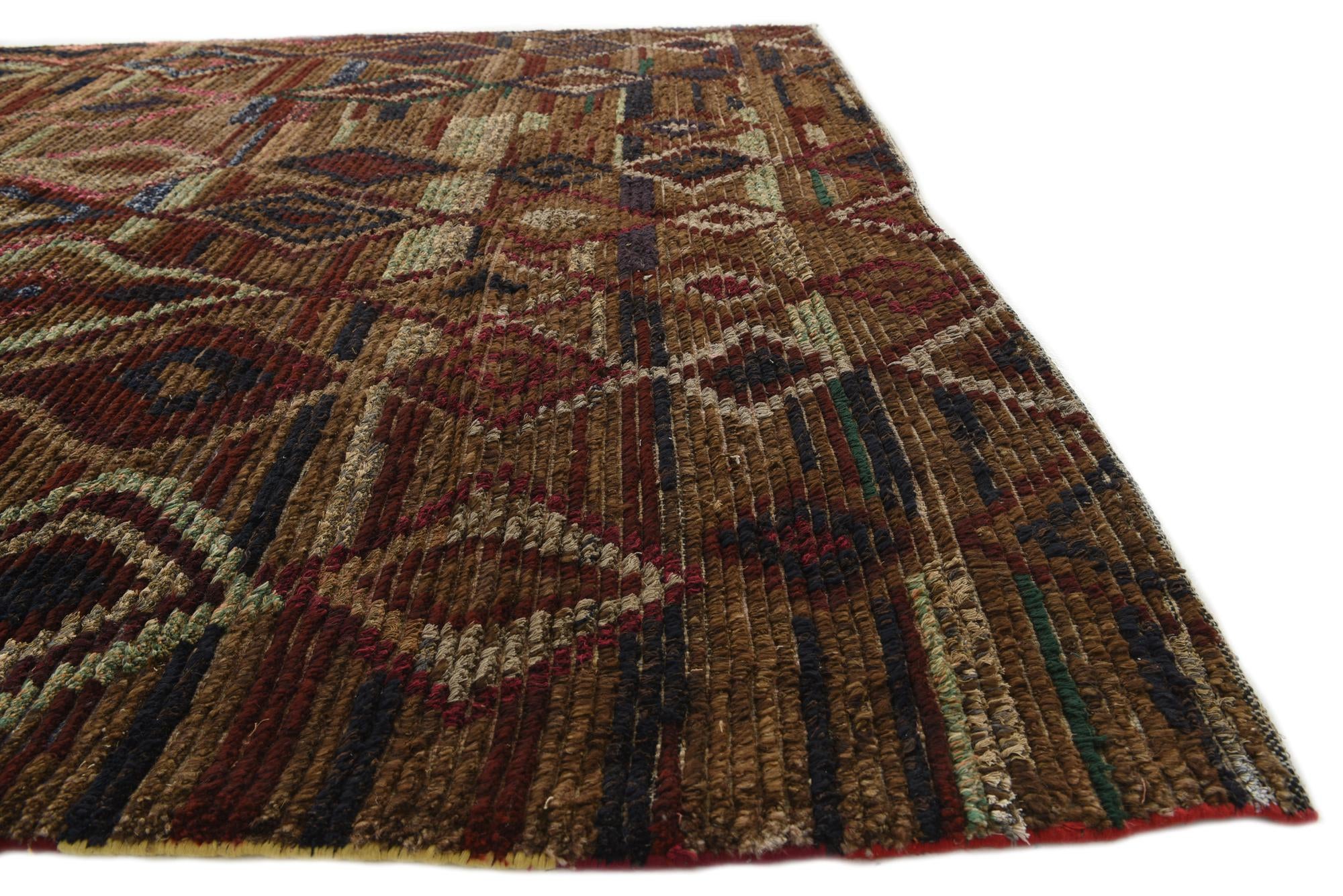 6' 9 x 9' 9 Hand Knotted Moroccan Wool Rug