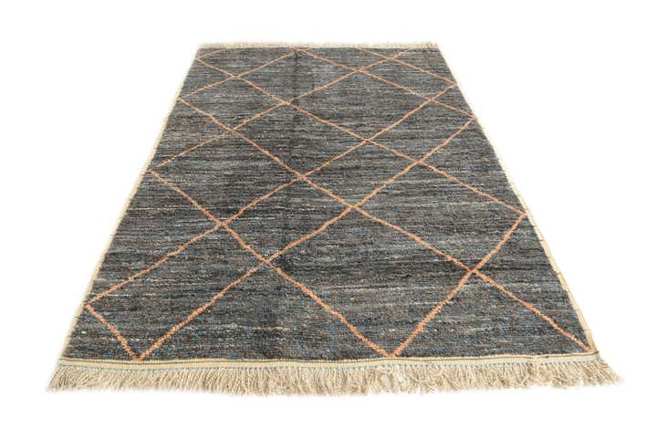 6' 2 x 9' Hand Knotted Moroccan Wool Rug