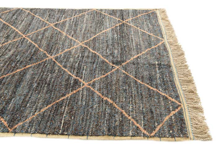 6' 2 x 9' Hand Knotted Moroccan Wool Rug