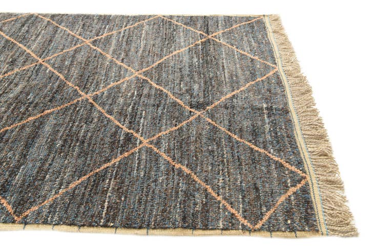 Detail image of 6' 2 x 9' Hand Knotted Moroccan Wool Rug