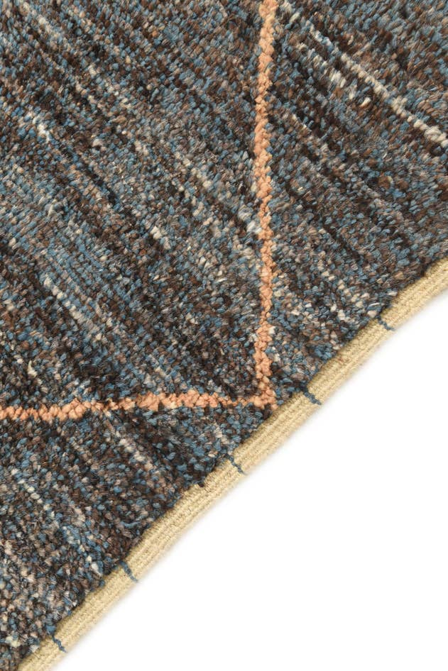 Detail image of 6' 2 x 9' Hand Knotted Moroccan Wool Rug