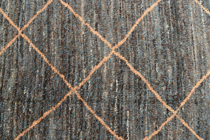 Detail image of 6' 2 x 9' Hand Knotted Moroccan Wool Rug
