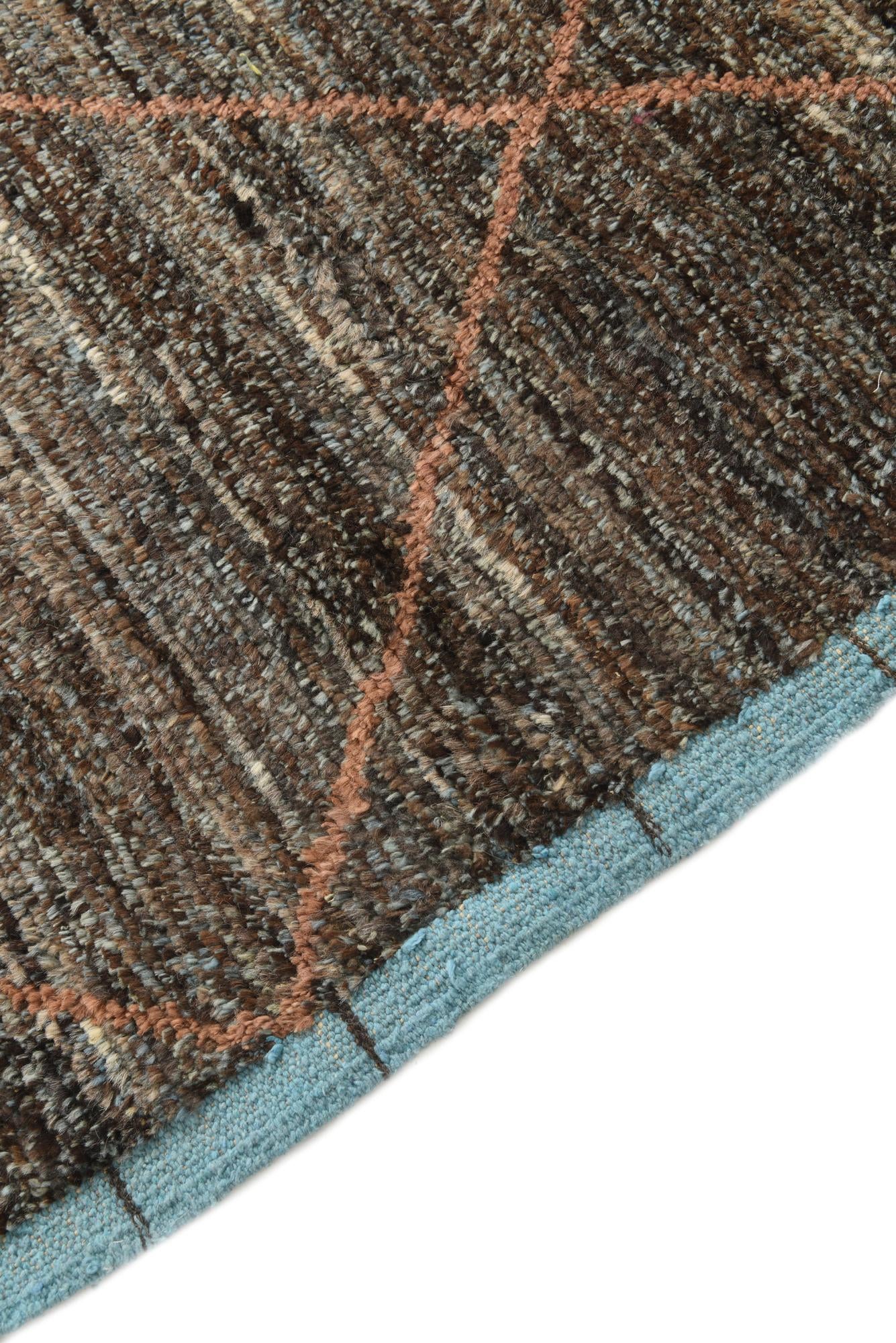 4' 10 x 8' 2 Hand Knotted Moroccan Wool Rug