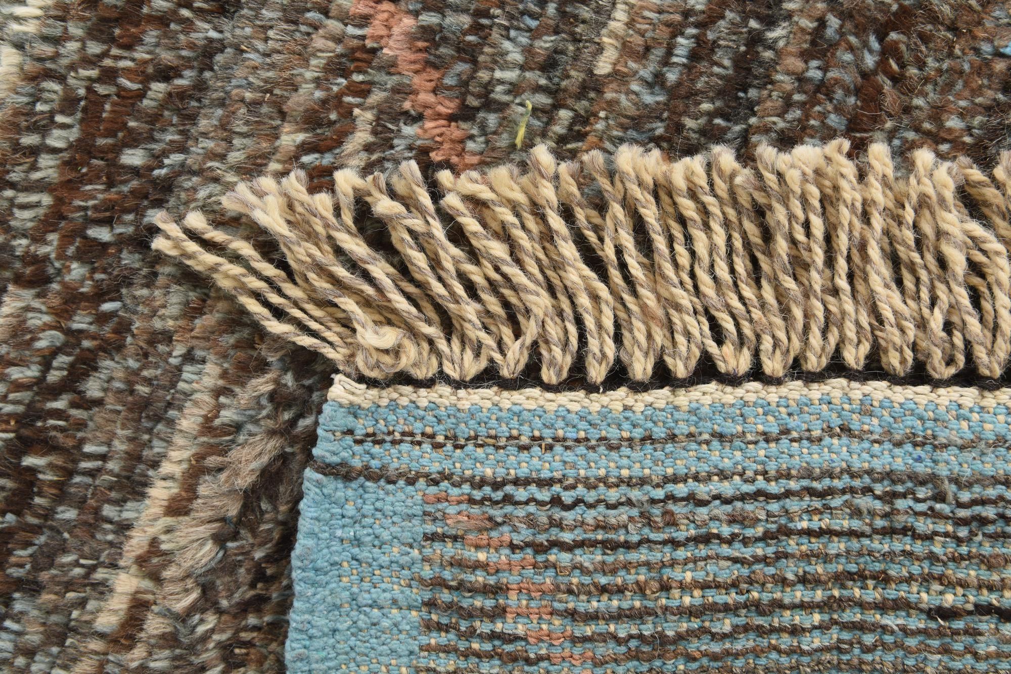 4' 10 x 8' 2 Hand Knotted Moroccan Wool Rug