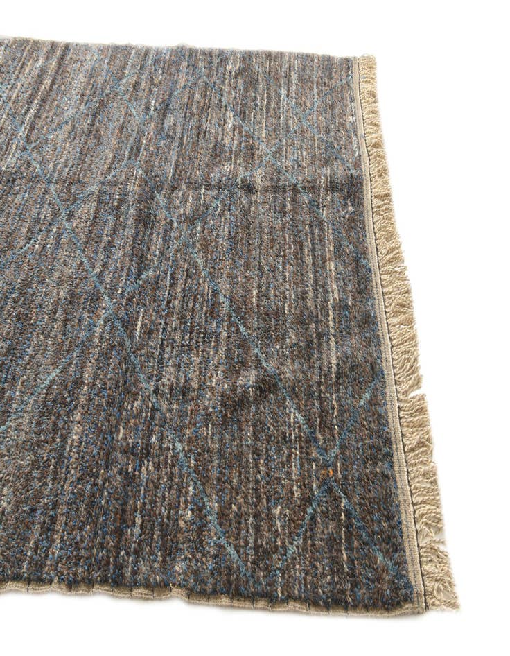 Detail image of 6' 3 x 9' 2  Hand Knotted Moroccan Wool Rug