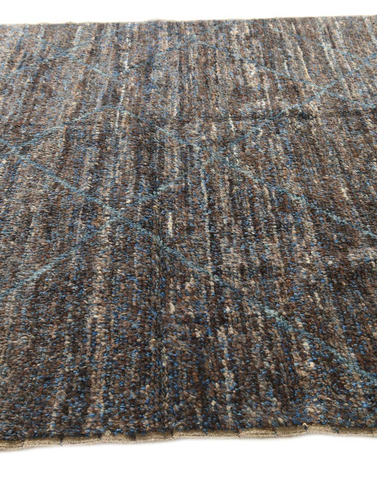 Detail image of 6' 3 x 9' 2  Hand Knotted Moroccan Wool Rug