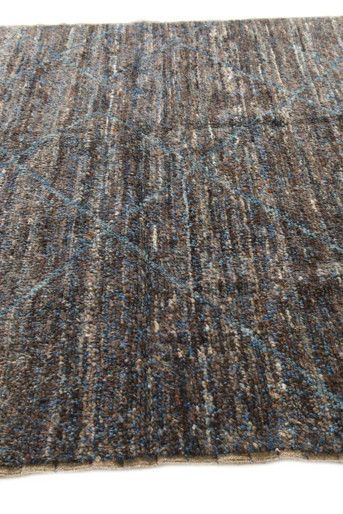 6' 3 x 9' 2 Hand Knotted Moroccan Wool Rug