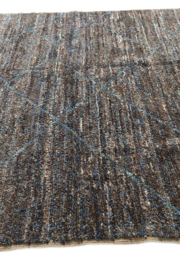 Detail image of 6' 3 x 9' 2 Hand Knotted Moroccan Wool Rug