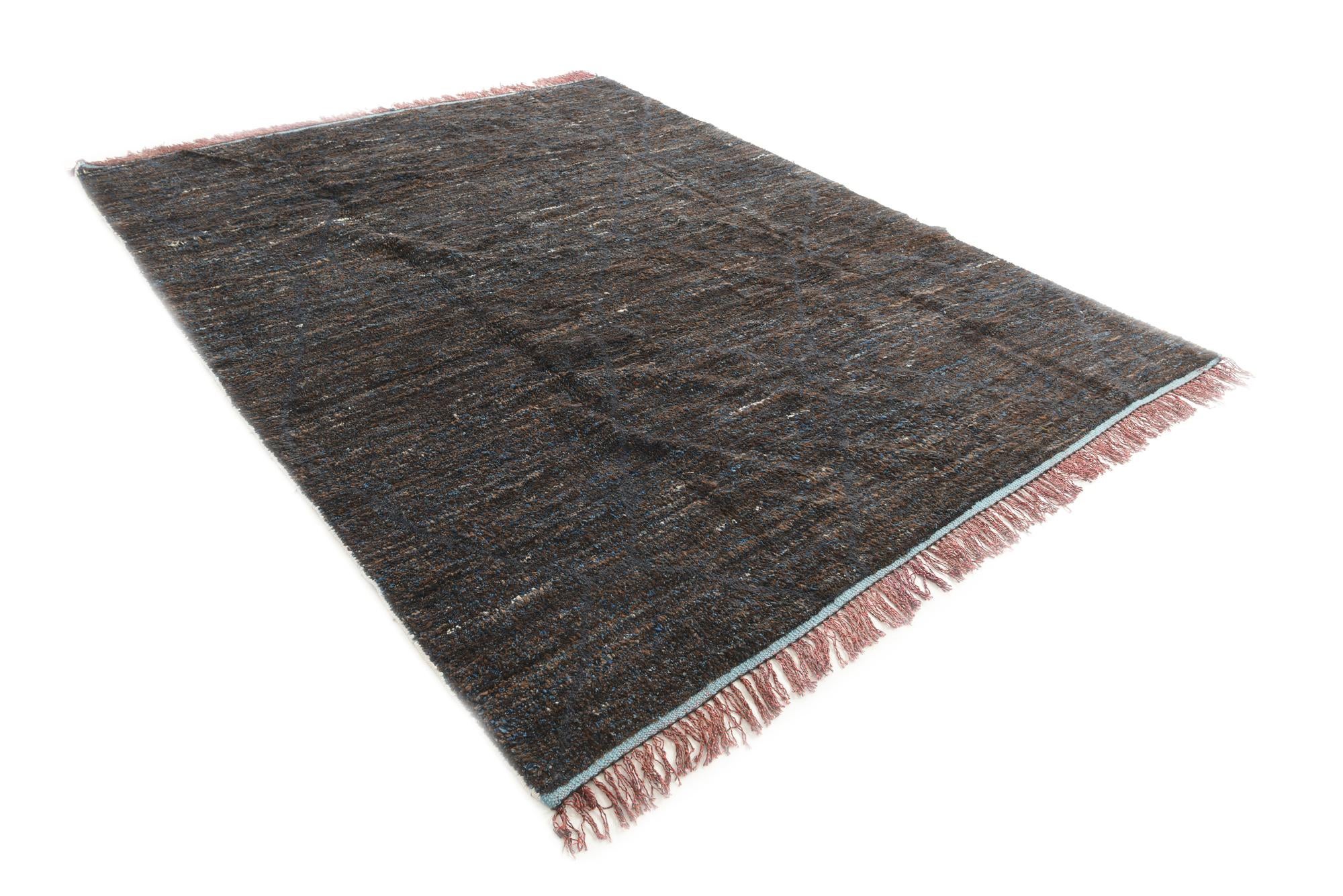 7' 8 x 10' 2 Hand Knotted Moroccan Wool Rug