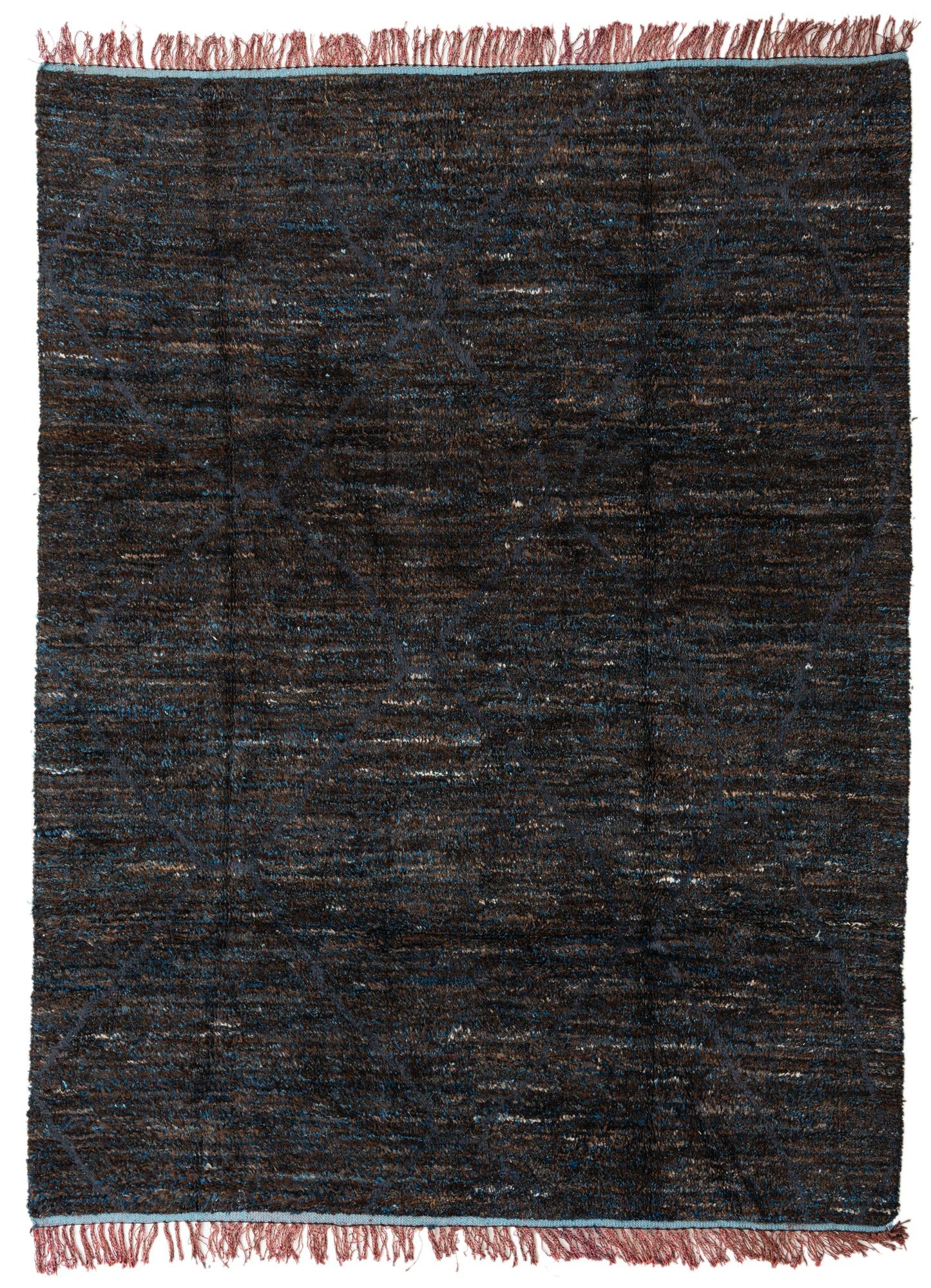 7' 8 x 10' 2 Hand Knotted Moroccan Wool Rug