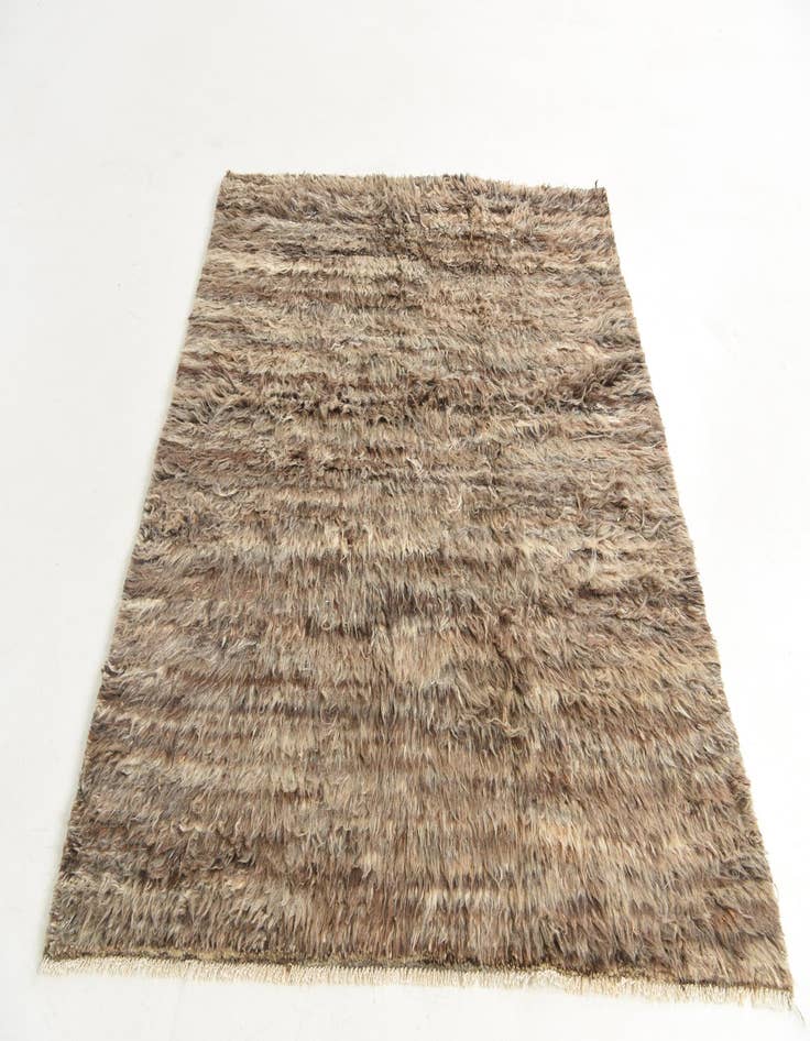 Detail image of 5' 9 x 7'  Hand Knotted Moroccan Wool Rug