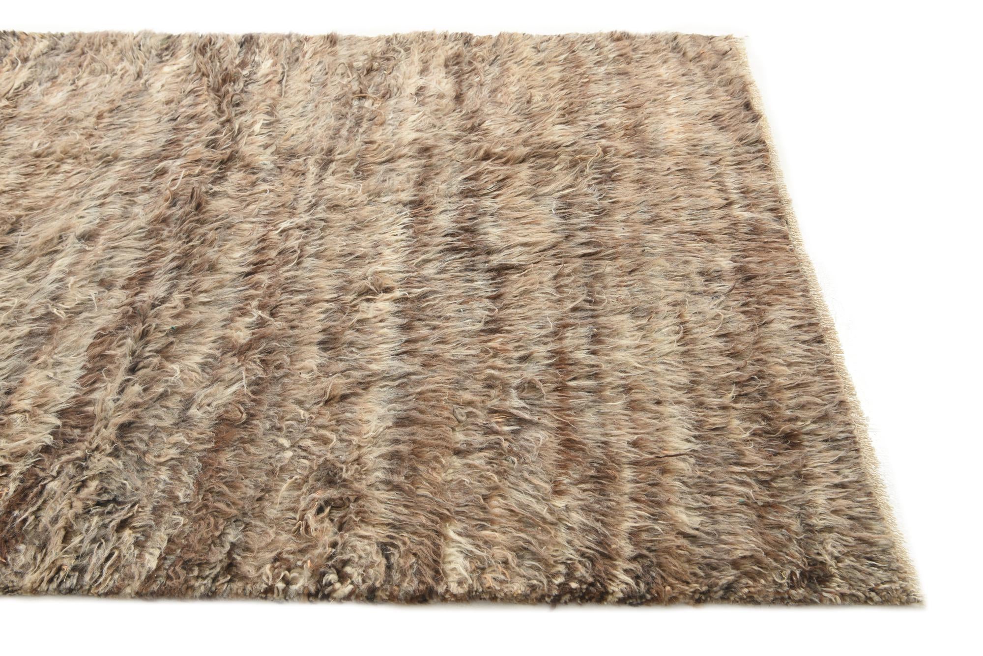 5' 9 x 7' Hand Knotted Moroccan Wool Rug