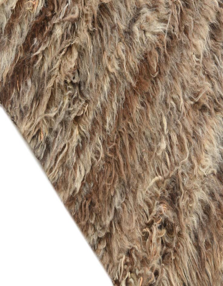 Detail image of 5' 9 x 7'  Hand Knotted Moroccan Wool Rug