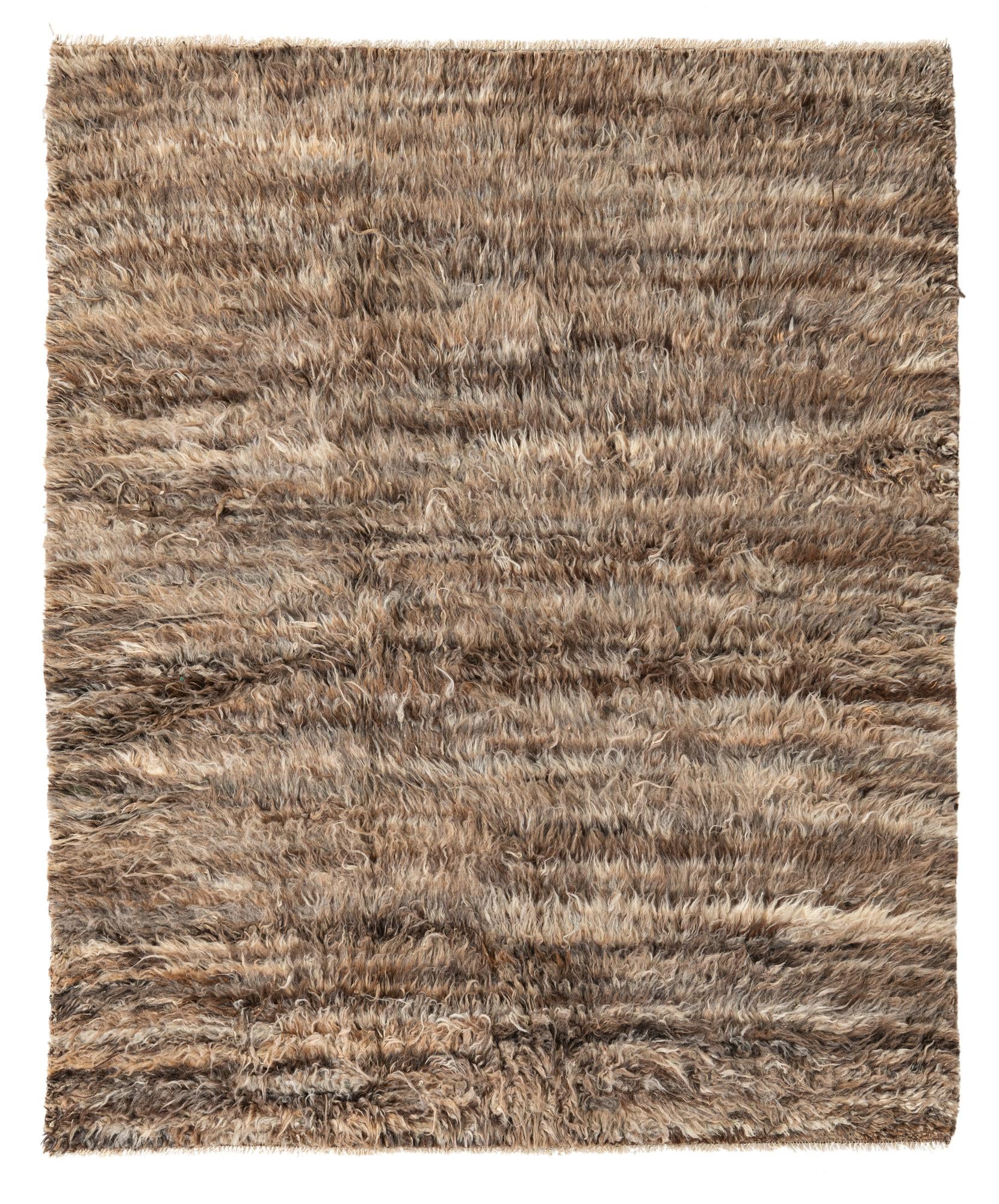 5' 9 x 7' Hand Knotted Moroccan Wool Rug