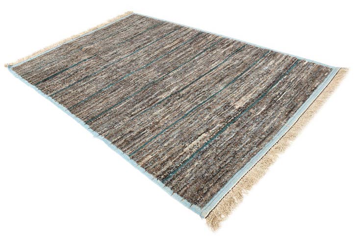 Detail image of 6' 2 x 9' 6 Hand Knotted Moroccan Wool Rug