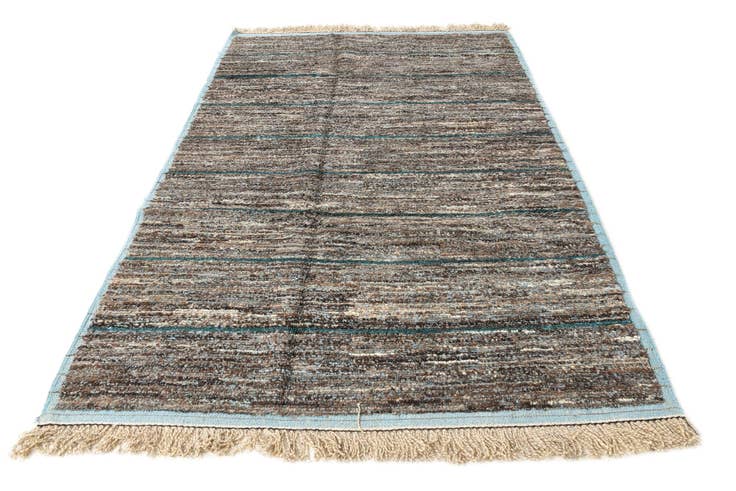 Detail image of 6' 2 x 9' 6 Hand Knotted Moroccan Wool Rug