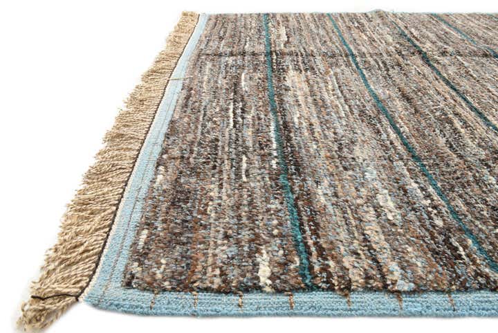 6' 2 x 9' 6 Hand Knotted Moroccan Wool Rug