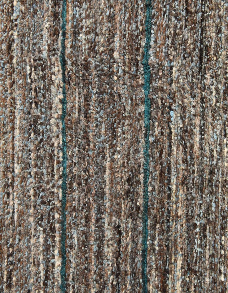 Detail image of 6' 2 x 9' 6  Hand Knotted Moroccan Wool Rug