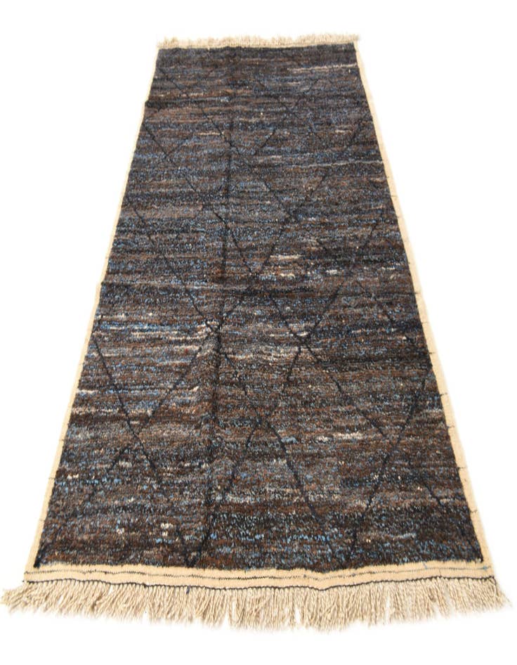 Detail image of 6' 2 x 9' 3  Hand Knotted Moroccan Wool Rug