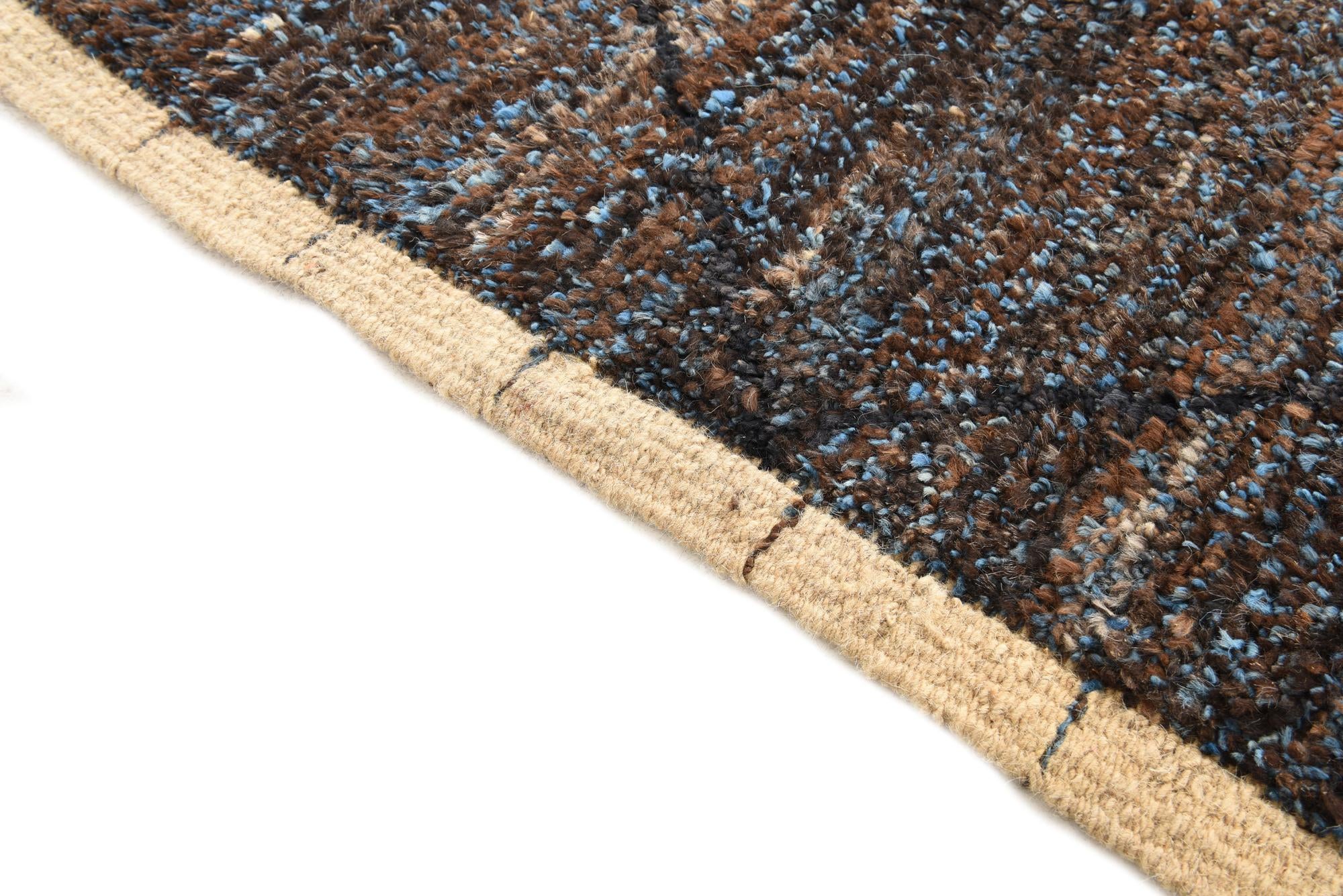 6' 2 x 9' 3 Hand Knotted Moroccan Wool Rug